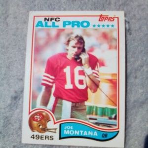 Joe Montana 1982 All Pro Card.
